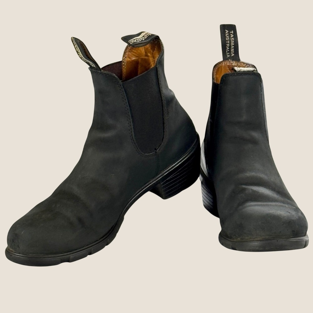 Blundstone 1671 Black Leather Heeled Chelsea Boots Women's US 10 UK 7 EU 41
